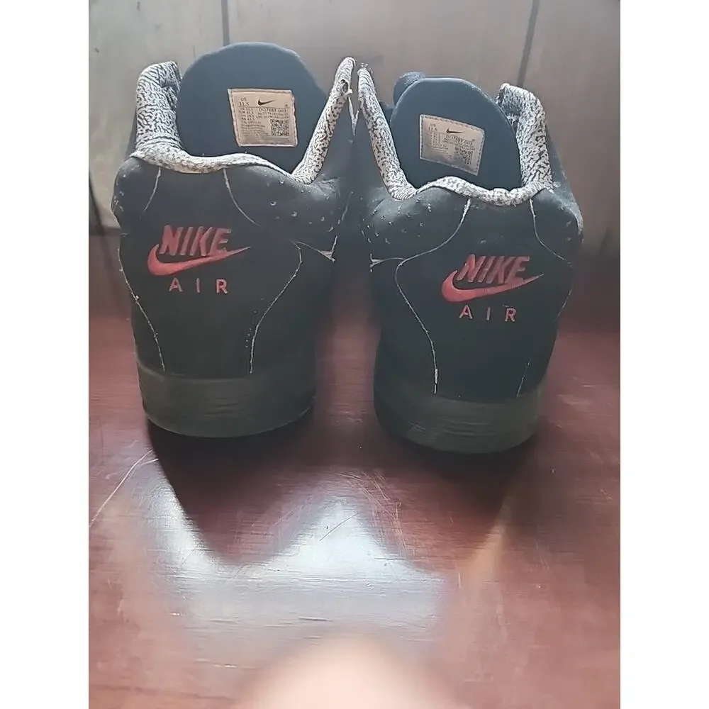 Nike Air Flight Lite Mid DQ7687-003 Black White Varsity Red Men's 11.5